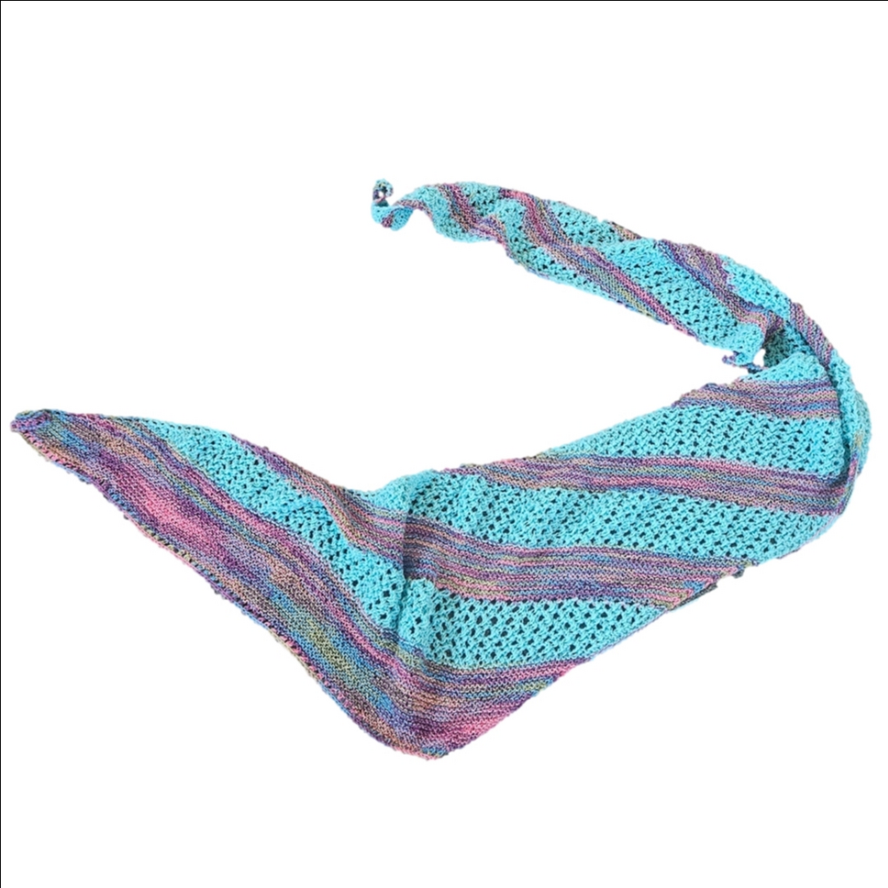 Hand Knit Multicolor Scarf